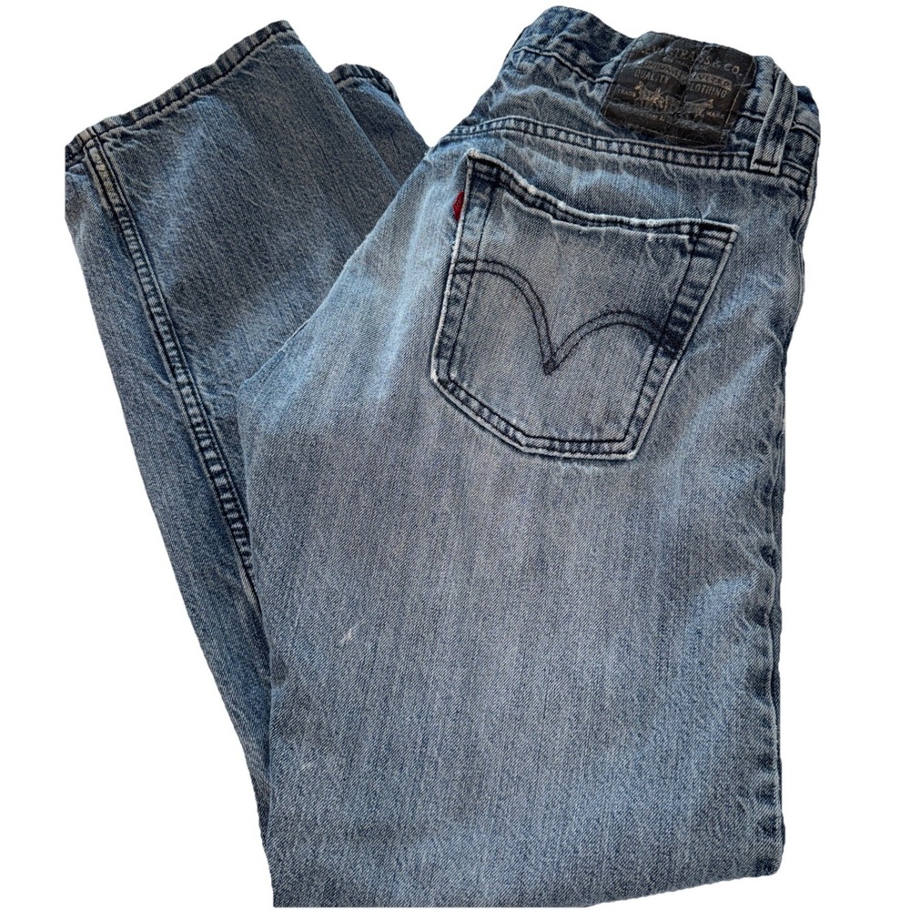 Levi's 514 Straight Fit Jeans Men's 33x30 Blue Denim Black Label Y2K